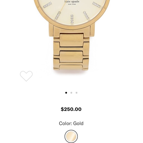 Kate Spade Gramercy Grand Watch w/ Crystal Markers